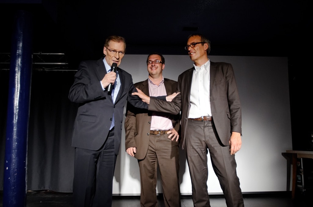 Armand Jung, Mathieu Cahn, Philippe Bies, trio socialiste (Photo David Rodrigues)