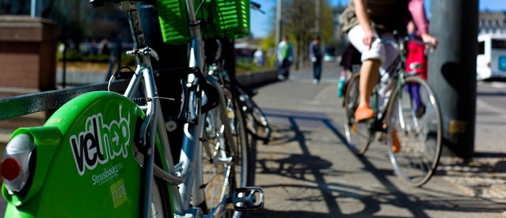 Le Vélhop a été lancé en septembre 2010 à Strasbourg (Photo Matthieu Mondoloni)