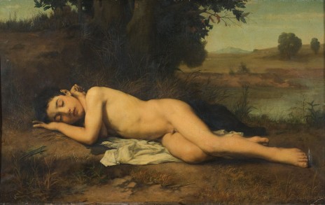 Jean-Jacques Henner, "Le jeune baigneur endormi", 1862, huile sur toile, musée Unterlinden, Colmar