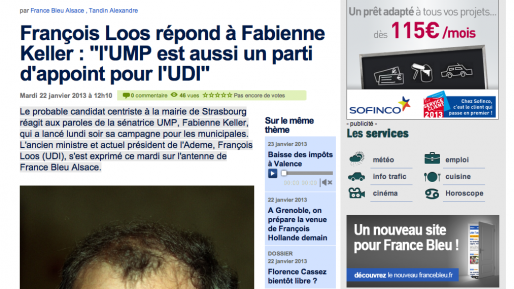 François Loos (UDI) ironise sur les propos tenus par Fabienne Keller