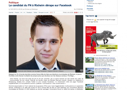 Joris Hanser (capture d'écran)