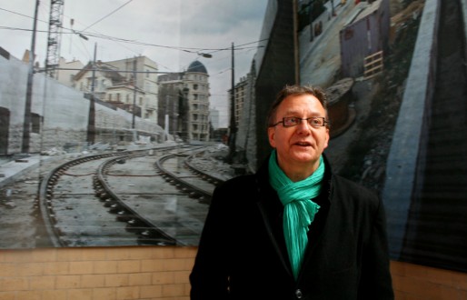 Alain Jund, adjoint au maire de Strasbourg (EELV) en charge de l'urbanisme (Photo MM/Rue89 Strasbourg)