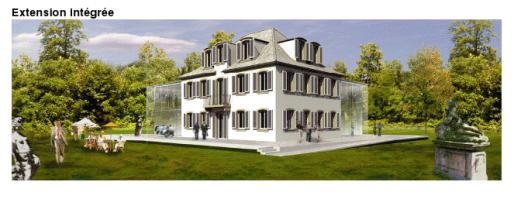 Extension prévue de la villa Wach (Visuel CUS - 2012)
