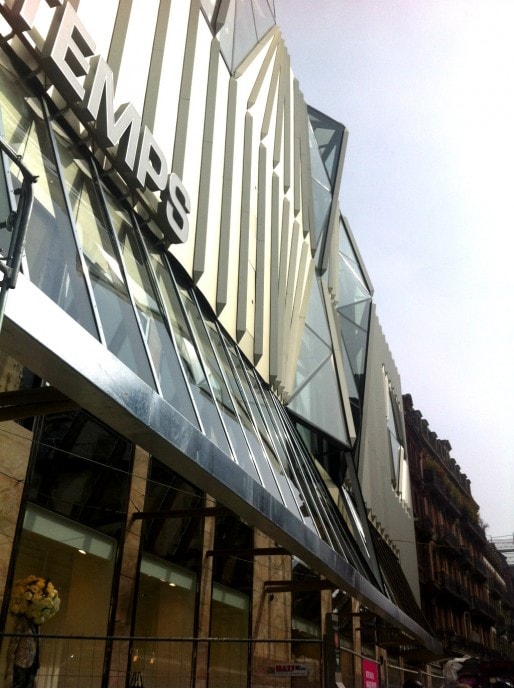 La façade, façon "peau plissée" de Christian Biecher (Photo MM/Rue89 Strasbourg)