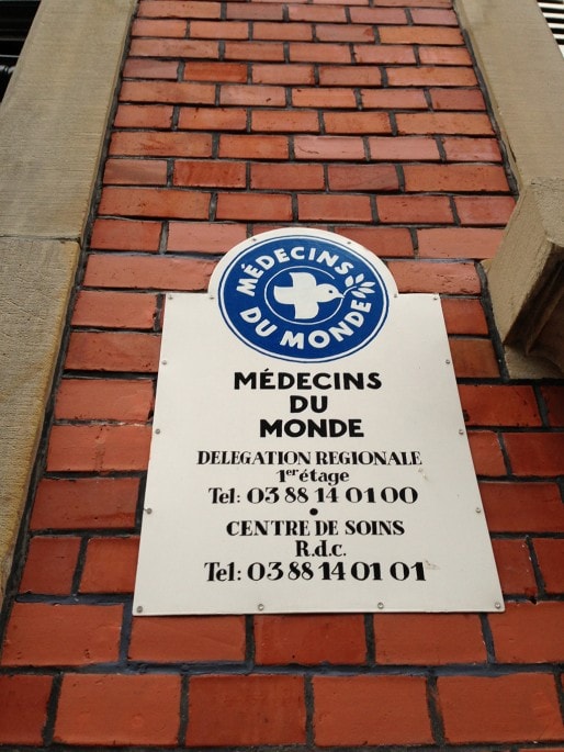 L'entrée de Médecins du Monde (Photo KR / Rue89 Strasbourg)