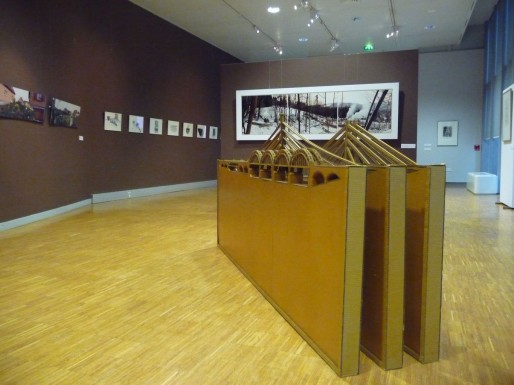 Premier plan: Klaus Jung, "Le Rhin", 1985. Vue de l'exposition. Photo: CR.