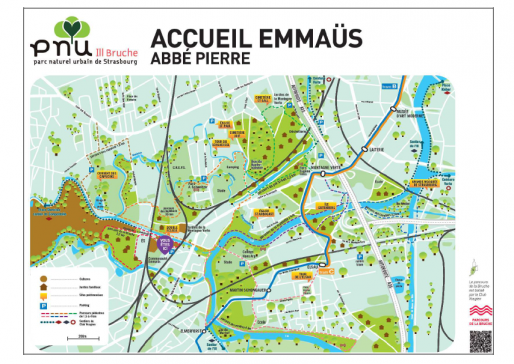 Plan du parc naturel urbain de Strasbourg (Document CUS)