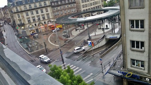 La place de l'Homme de fer bloquée pendant 1h30 (Photo Jennifer Gervais)