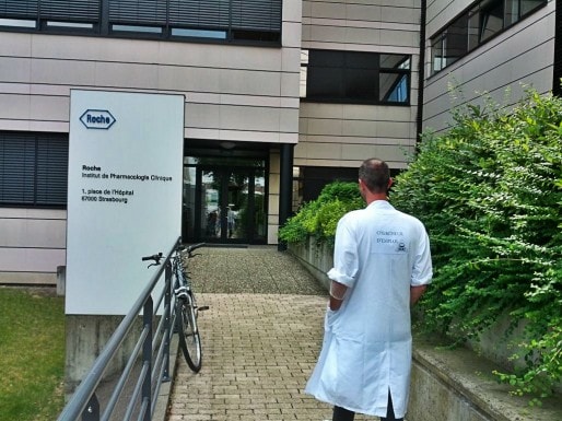 L'institut Roche est établi près de l'hôpital civil depuis 1995 et disposait d'une base de plus de 10 000 candidats (Photo PF / Rue89 Strasbourg)
