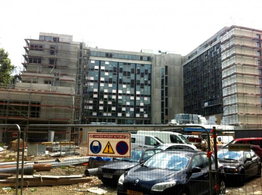 Futur siège de CUS Habitat et Habitation moderne au Heyritz (Photo MM / Rue89 Strasbourg)