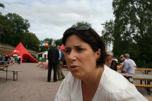 Pernelle Richardot, élue à Strasbourg et à la Région, a porté la campagne du Non au référendum sur la collectivité unique (Photo MM / Rue89 Strasbourg)