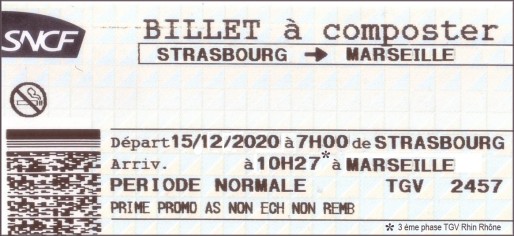 Montage Strasbourg-Marseille (Document remis)