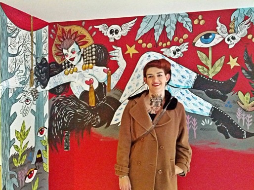 La fresque réalisée par Marie Meier est la plus colorée et la plus osée disponible (Photo PF / Rue89 Strasbourg / cc)