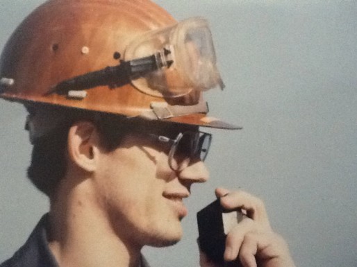 Eric Haennel à ses débuts à la raffinerie, fin des années 80
