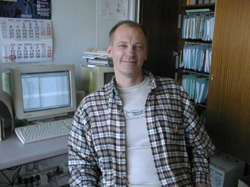 Robert Nagel dans son bureau à la raffinerie de Reichstett 