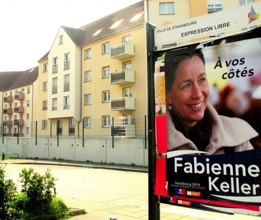 Le bureau 1011 a majoritairement voté pour Fabienne Keller, suivie de très près par Roland Ries. (Photo Mathilde Muller)