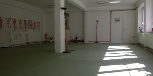 Salle de travail de l'école de shiatsu Yin, près de la place de l'Homme de Fer à Strasbourg (Photo CF/ Rue89 Strasbourg)
