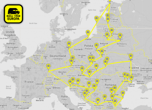 Un tour d'Europe de l'Est : 10 000 km de reportages multimédias à bord d'un studio itinérant. ©Rodéo d'âme/Adrien Visano