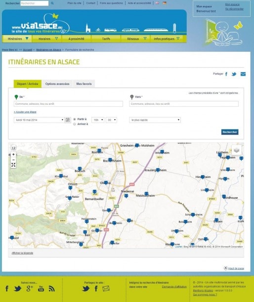 capture d'écran du site Vialsace.eu