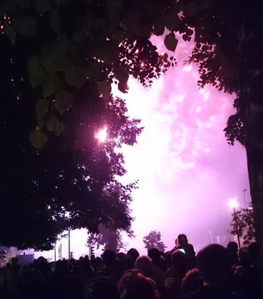 feu d'artifice 14 juillet 2014 (Photo DoubleGeek / Twitter)