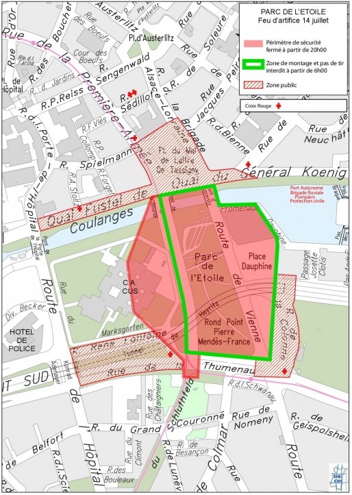 Feu d'artifice du 14 juillet 2014 (document CUS)