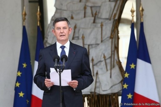 Jean-Pierre Jouyet, secrétaire général de l'Élysée, a été chargée d'annoncer les bonnes nouvelles aux Socialistes et aux Français (Photo L. Blevennec / Elysée)