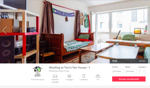 L'association Tom's Fair House profite de la visibilité d'Airbnb pour accueillir des voyageurs dans ses six appartements à Strasbourg.