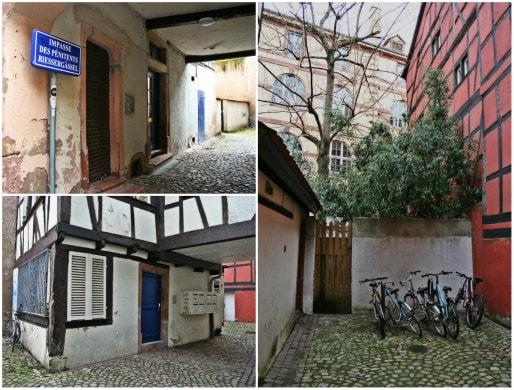 Dans le secteur, de nombreux immeubles apparaîssent encore vétustes - ici, impasse des Pénitents (Photos MM / Rue89 Strasbourg)