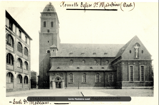 Eglise Sainte-Madeleine après reconstruction (Crédit Archi-Strasbourg)