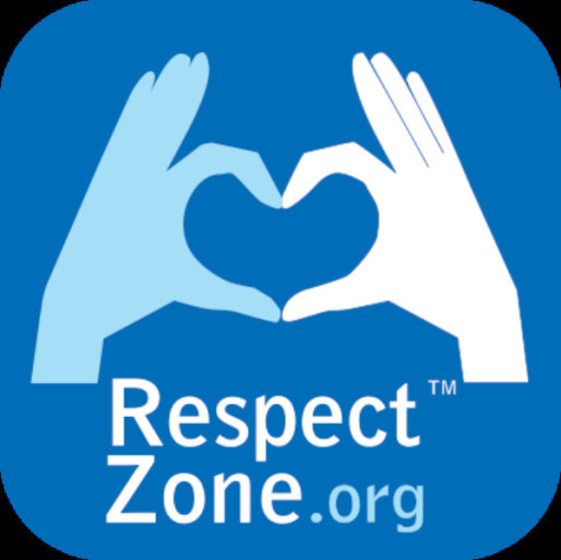 Le logo Respect Zone, que l'on peut apposer sur un site ou sa profil Facebook.