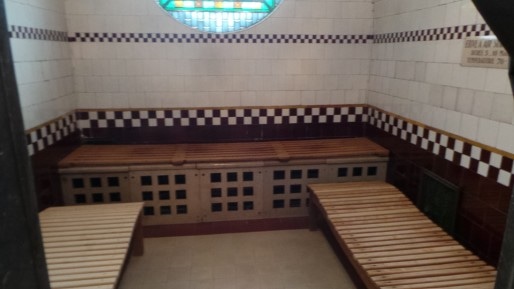 Le sauna des bains.