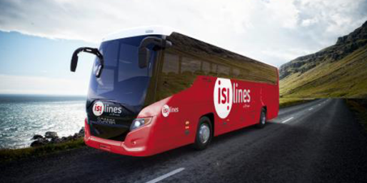 Les bus d'Isilines, les seuls disponibles pour la France depuis Strasbourg (doc remis)