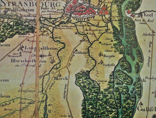 Le Neuhof en 1750 (DR)