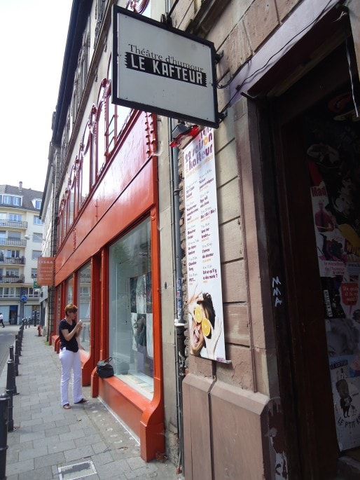 Le théâtre "de poche" du Kafteur, rue Thiergarten, à deux pas de la gare (Photo MB / Rue89 Strasbourg)