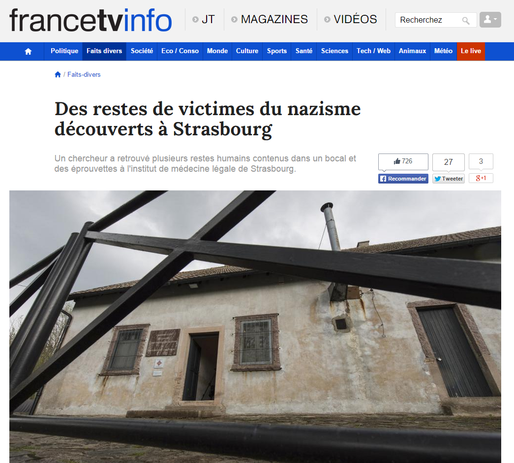 Il y avait donc bien des restes de victimes du nazisme à Strasbourg (capture d'écran)
