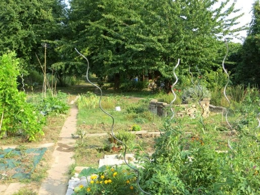 Un jardin de 2000m², avec potager et arbres fruitiers.