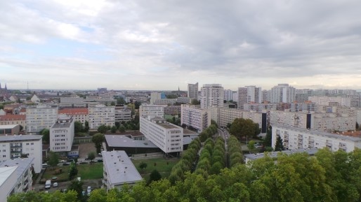 La vue sur le quartier de l'Esplanade (photo JFG/ Rue89 Strasbourg)