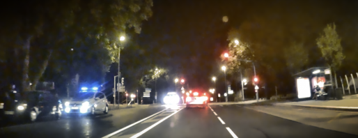 La police fait un contrôle de vitesse pendant que la prostitution continue à quelques mètres (Photo Rue89Strasbourg)