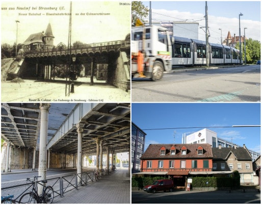 Poste d'aiguillage et voie ferrée datent de 1905 - Le pont Suchard prend le nom de l'usine de sucreries rachetée par Suchard en 1965 (Doc Archi-Strasbourg - Photos Quentin Bonvalot et MM)
