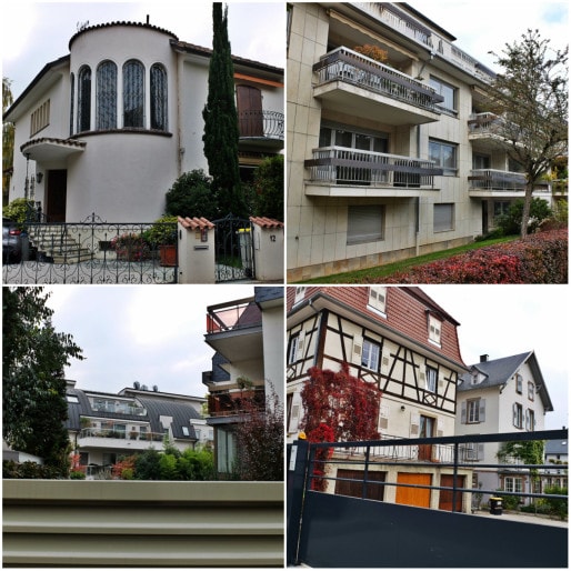 Eclectisme architectural sur l'île Sainte-hélène, quartier calme et bourgeois à deux pas du parc du Contades (Photos MM / Rue89 Strasbourg)