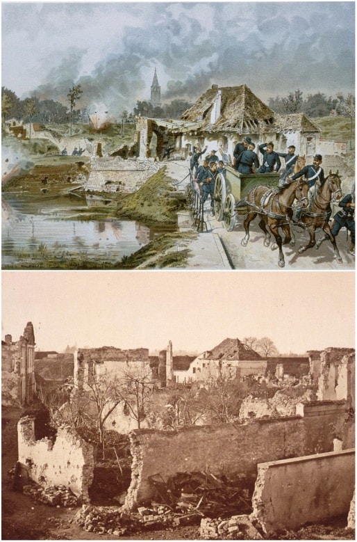 1870, après le siège de Strasbourg, la citadelle est en partie démolie (Wikiwand)