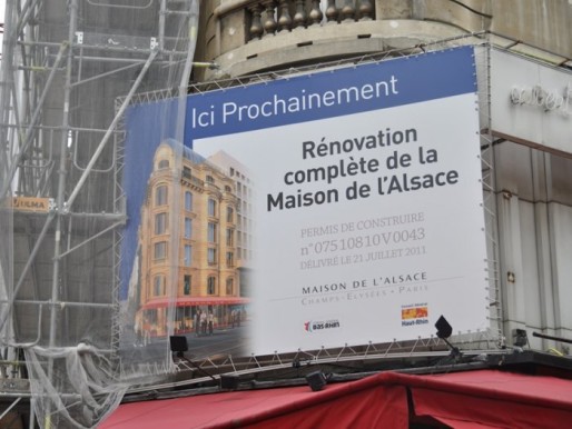 En septembre 2012 : "Prochainement" une nouvelle Maison de l'Alsace (Photo Greg Matter / MDAP)
