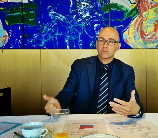 Frédéric Bierry, président du conseil départemental du Bas-Rhin depuis mars (Photo PF / Rue89 Strasbourg)
