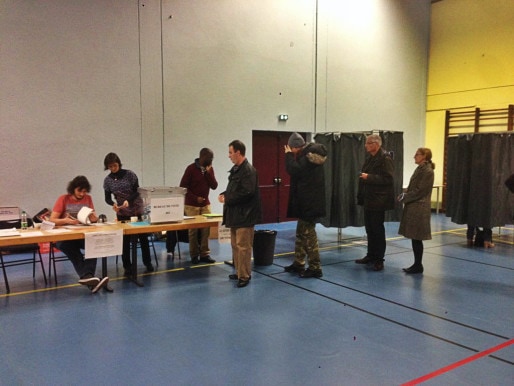 Dans le bureau de vote 402 en milieu d'après-midi (Photo JFG / Rue89 Strasbourg / cc)