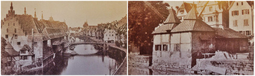 Les grues de l'Ancienne douane - source : Roger Forst "Il était une fois Strasbourg" (Photos MM)