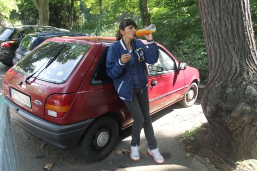 Nazijla Ismail habite dans sa voiture depuis octobre 2010. (AF/Rue89Strasbourg)