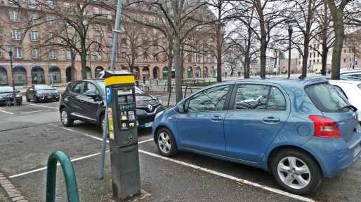 Très léger ajustement sur le stationnement payant (photo JFG / Rue89 Strasbourg)