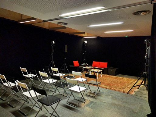 Le salon où se tiendront nos rencontres et la conférence de rédaction ouverte. (Photo PF / Rue89 Strasbourg / cc)