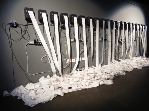 Christopher Baker, "Murmur Study" (installation, 2009) - photo CM/Rue89Strasbourg