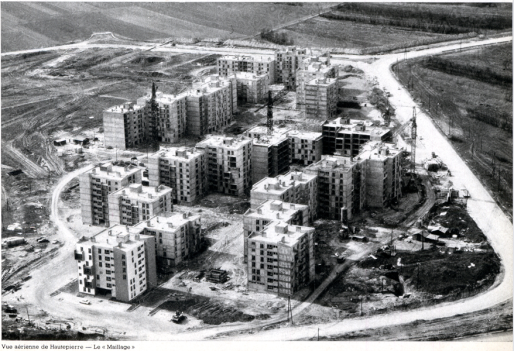 Construction de la cité de Hautepierre au tournant des années 1970 (DR)